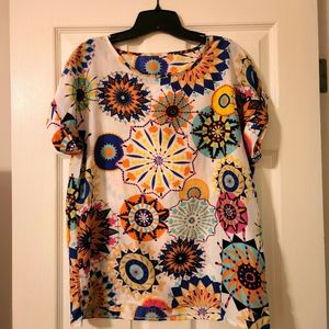 Cute Printed Top Tag Size XXL but fits L/XL